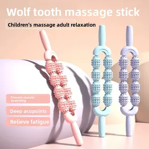 Handheld Adult Muscle Relaxer Calf Yoga Mace Kids Massage Stick Sensory Integration Training Leg Massage relaxation meridian adjustable level deep tissue massage tool