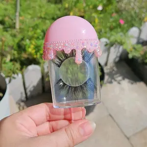 Ice Cream Shape Plastic 6D Mink Fluffy Lashes