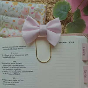 Pink Bow Bookmark