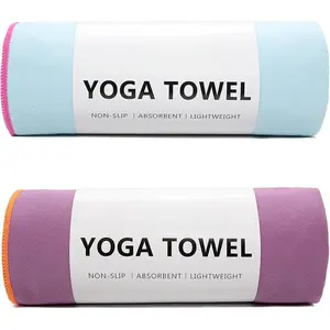 Hot Yoga Towel Non-Slip Yoga Mat Towel Ultra-Absorbent Microfiber Towel for Hot Yoga, Pilates,Bikram and Workout 26.5"x 72"