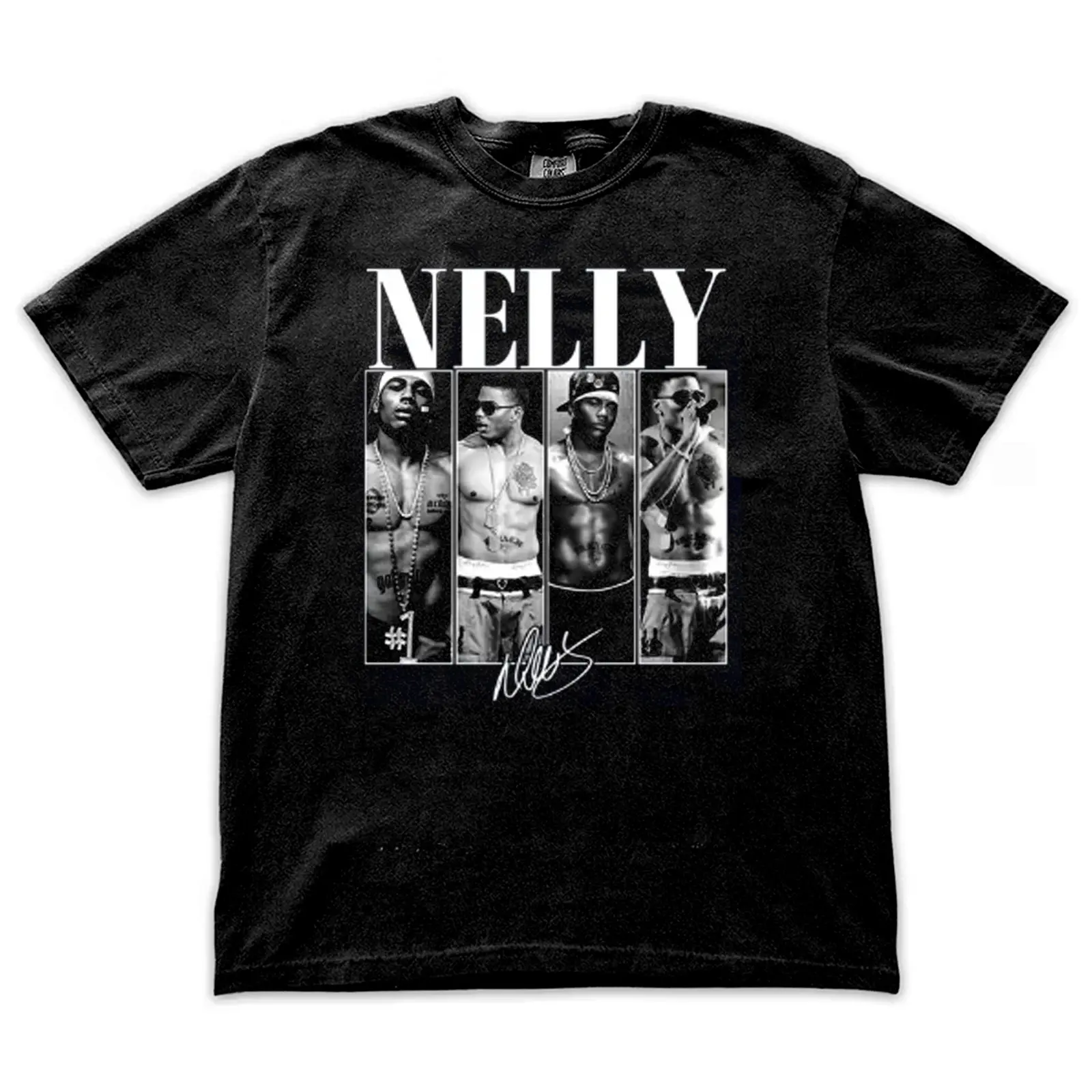 Graphic Nelly Nelly Rapper Bootleg Comfort Color T-shir Retro Y2k Ring Spun Cotton Casual Soft Washed T-Shirt Trendy Tops Perfect Gift