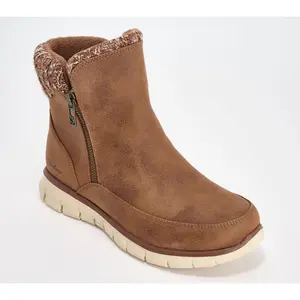 Skechers Synergy Water-Repellent Zip-Up Boots - Lovely Collab