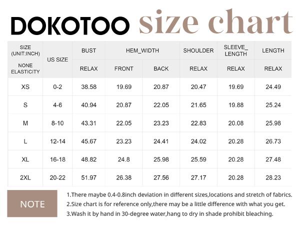 Dokotoo Long Sleeve Fall Tops Oversized 2026 Trendy Round Crew Neck Casual Color Block Womens Shirts Blouses