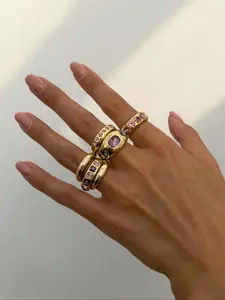 Vintage Simple Luxury Design Ring Set, Fashion Colorful Ring Set for Women, Daily and Party Accessories, Holiday Decoration, Gift for Friend, Statement Multi Ring, Stacking Ring Set, Stackable Rings