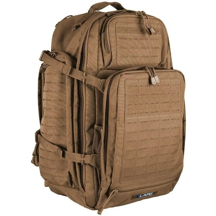 LA Police Gear Atlas 72-Hour Tactical Backpack, La Gear Tactical Backpacks with Expandable Design, Fleece Lined Eyeglass/Accessory Compartment, Hydration Ports, Removable Backplate, Athletic, Buckle, Built-In Organizer, Dustproof, Ergonomic And Breathable
