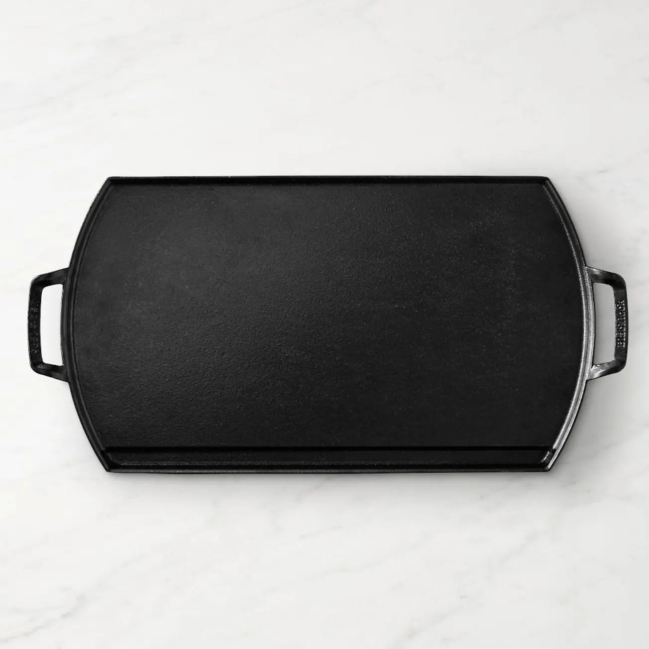 Lodge Blacklock Triple-Seasoned Rectangular Cast Iron Double Burner Griddle Cookware