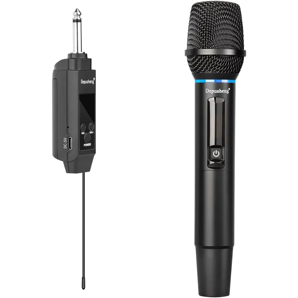 Wireless Handheld Microphone System – Rechargeable Live Vocal Mic