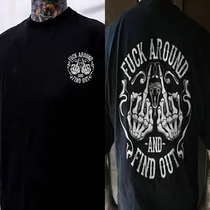 Fxxk Around And Find Out T-shirt - Double Sided Shirt, Sweatshirt, Hoodie, Gifts for the Man of Character, Unisex Shirt, Naughty Clothes Men, Menswear Classic, Classic Cotton Fabric, Cotton Fabric Menswear, Classic Menswear Oversized Pocket Sport