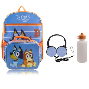 Fast Forward Stitch, Bluey, Hello Kitty or Spiderman 5 Piece Backpack Set