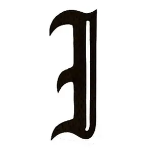 212 MAIN HAM-24-I 24 In. Aluminium Hand Sign, Monogrammed Decorative Home Accent