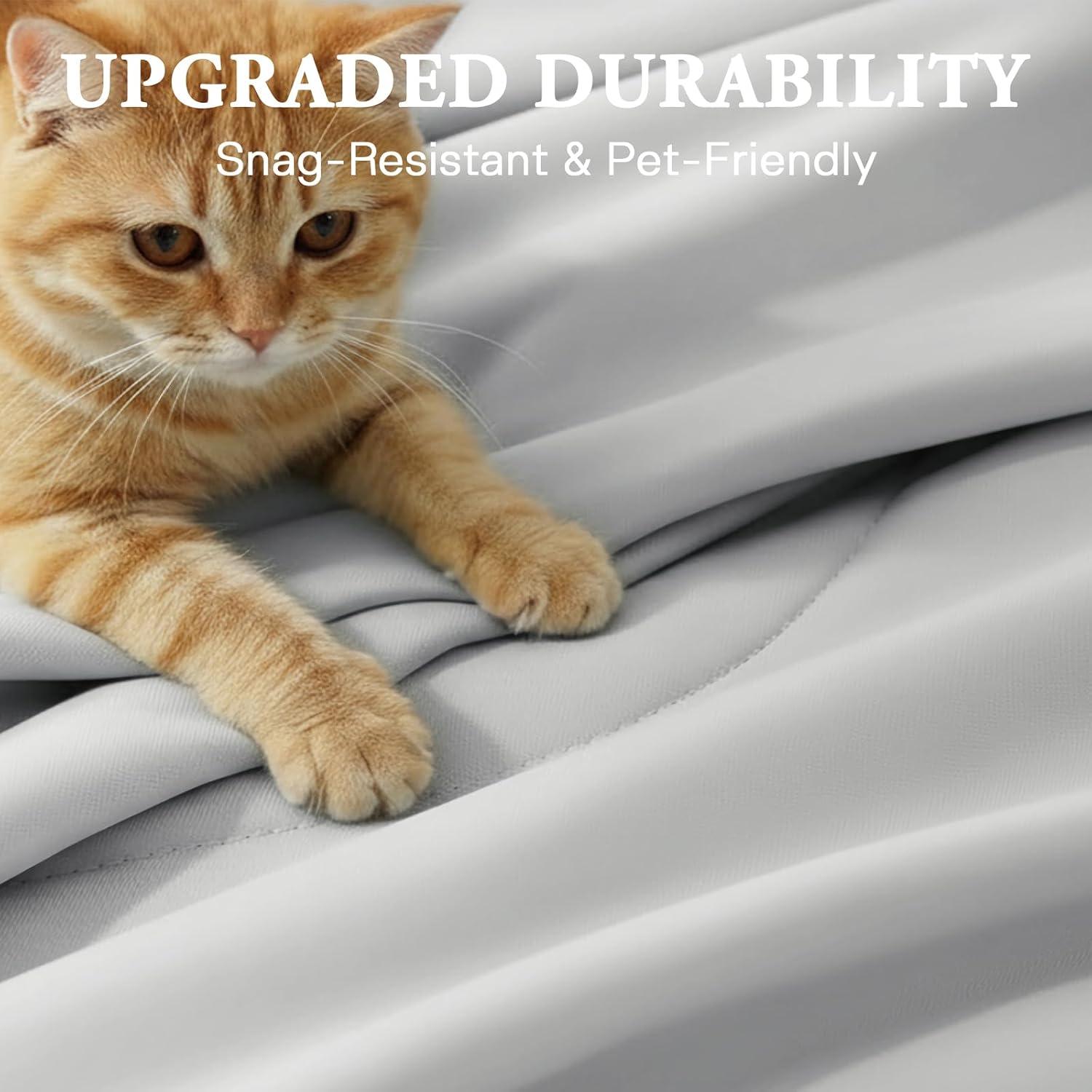 【Summer Sales】Queen Size Cooling Bed Comforter Set, Upgraded Double-Sided Q-MAX 0.45+ - Breathable, Lightweight for Hot Sleepers, Gray, 90x90 in 【Summer Sales】Queen Size Cooling Bed Comforter Set, Upgraded Double-Sided Q-MAX 0.45+ - Breathable, Lightweight for Hot Sleepers, Gray, 90x90 in