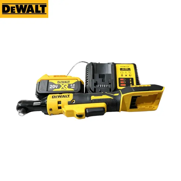 DEWALT 512 Cordless Ratchet Wrench, 1/2-in Drive, 240r/min No-Load Speed, 40N.m Max Torque, With 1 Battery & Charger, For Auto Repair Narrow-Space Fastening