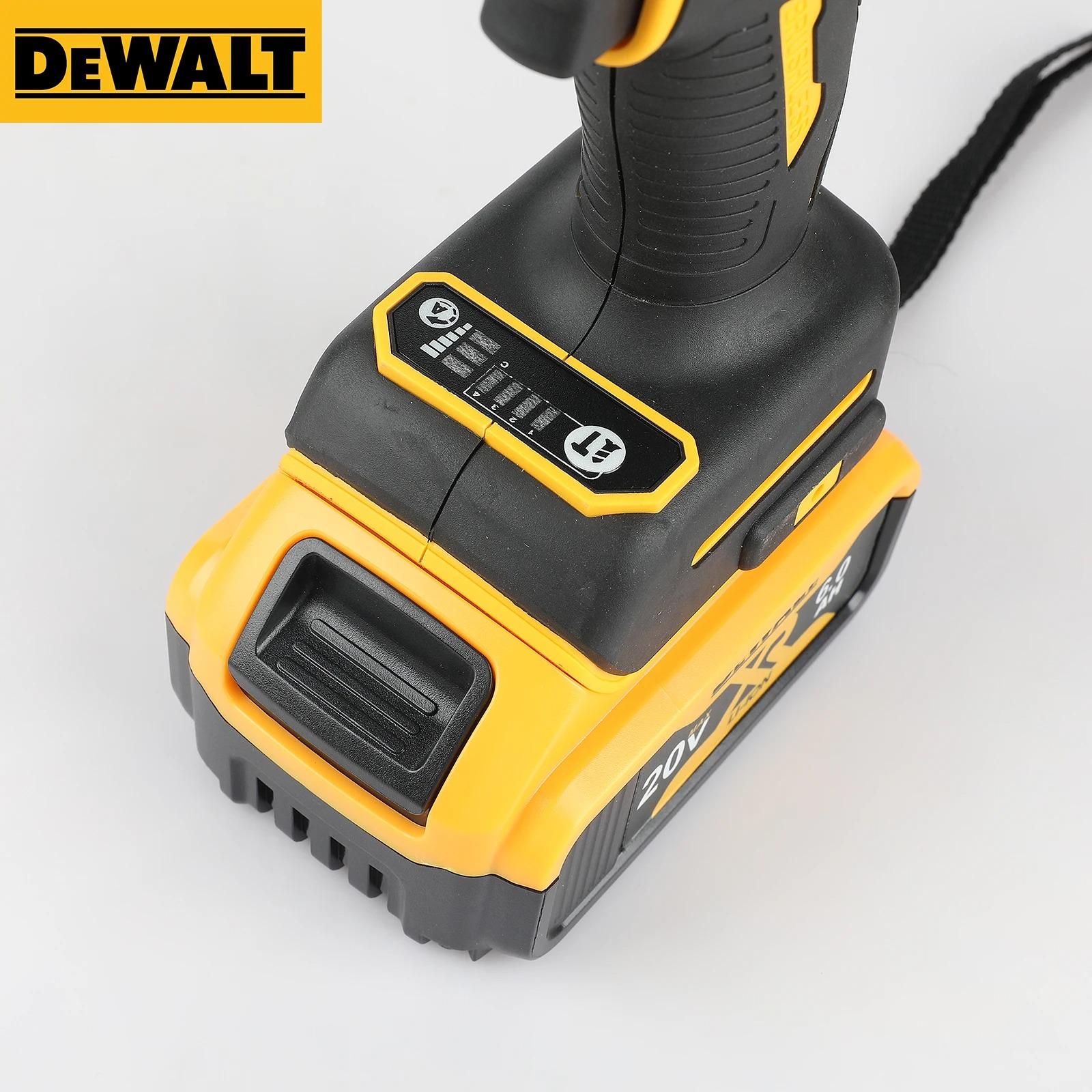 DEWALT 20V DCF850 205N.M Brushless Impact Driver Cordless 1/4" Hex Screwdriver Tool | 140Nm Torque 0-3000RPM 0-2600IPM | Compact Power Driver for Construction Woodworking Home Repair Automotive Maintenance | Precision Drive LED Work Light  set
