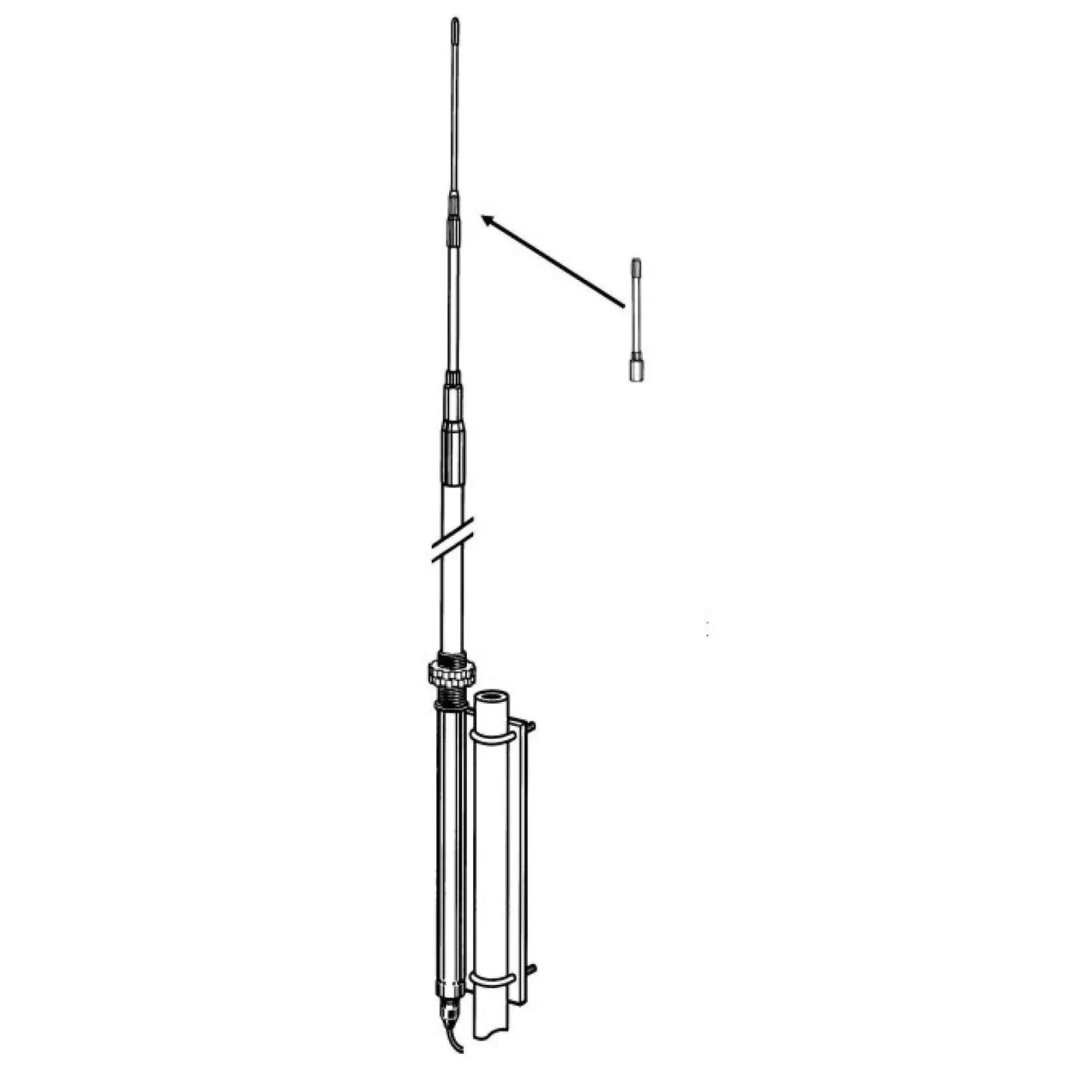 Solarcon MAX OPTIMIZER 24ft CB Base Station Antenna 5000W 26-33.5 MHz White