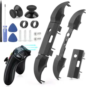 2Pack Lb Rb Bumper Button for  Series S/X  Trigger Buttons Top Middle Bracket for  Series S/X Controller Accessories Replacement Parts with Repair Tools(Black)