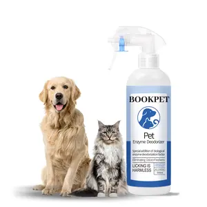 BOOKPET  Animal Odor Eliminator Spray-Ready to Use Pet Odor Remover -Secretions, Spray, Feces & Urine Odor Removal – for Dog & Cat -Stain Remover Spray for Carpet, Upholstery, Hardwood, Spot Cleaning-Pure Osmanthus Scent