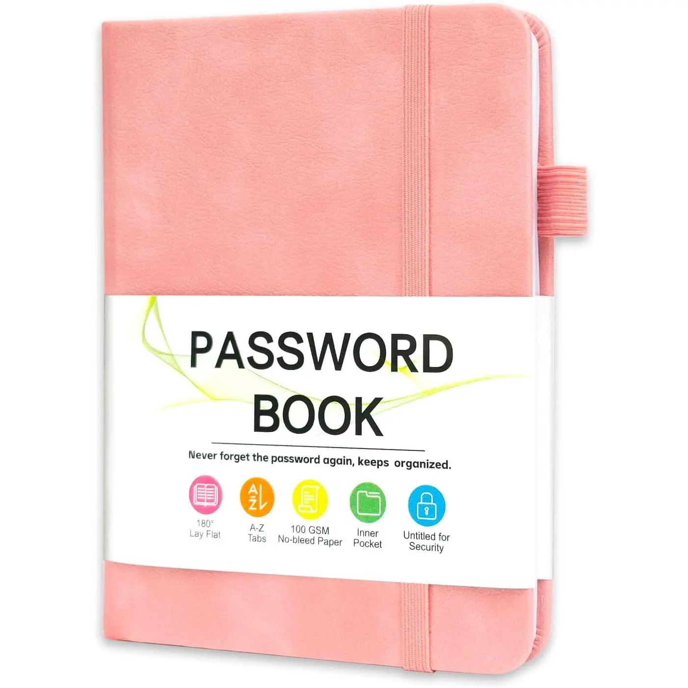 Password Keeper Book with Alphabetical Tabs4.3"x5.7" Small Password Books for Seniors Password Notebook for Internet Website Address Log in Detail ()
