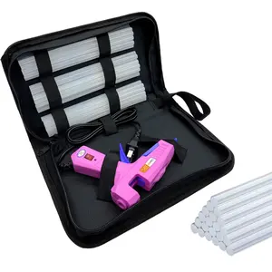 Mini Hot Glue Gun Kit with 30 Glue Sticks, Mini Hot Melt Craft Glue Gun with Carry Case for School DIY Arts Crafts and Home Repair