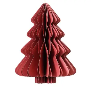 Large Red Paper Tree Ornament
