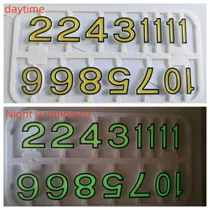 Fun Handmade Clock Accessories Glow-In-The-Dark Plastic Number Set, Ideal for Making Clocks, Mailboxes, House Door Numbers, DIY Crafts