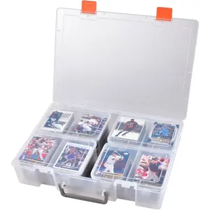 1600+ Baseball Card Storage Box,  Cards Holder Organizer Hard Plastic Display Case Compatible with Baseball/Football/for MTG/for PM for Collector (Bag Only)