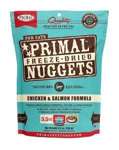 Primal Chicken & Salmon Nuggets Freeze Dried Cat Food