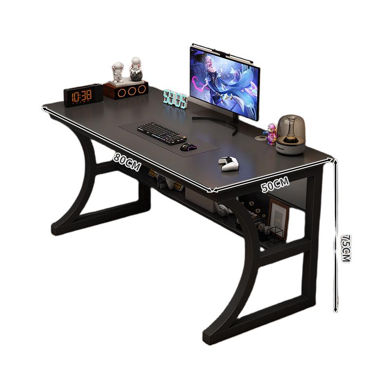 Computer desk desktop gaming table for home use with shelves office desk and chair simple desk bedroom study writing table