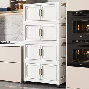 Foldable Storage Cabinet for Home Use, Wardrobe, Clothes Organizer, Toy Snack Display Rack, Multi-Purpose Storage Shelf