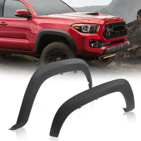 Fit For 2016-2023 Toyota Tacoma Front Driver & Passenger Side Fender Flares Fit For 2016-2023 Toyota Tacoma Front Driver & Passenger Side Fender Flares