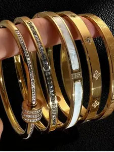Elegant Bracelet Set, Fashion Layered Bracelets, 5-Piece Classic Design, Perfect for Daily Wear and Special Occasions