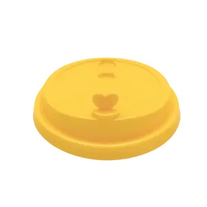 Pink Heart Stopper Lid for 16-32oz Premium PP Injection Plastic Cups (90mm Diameter)