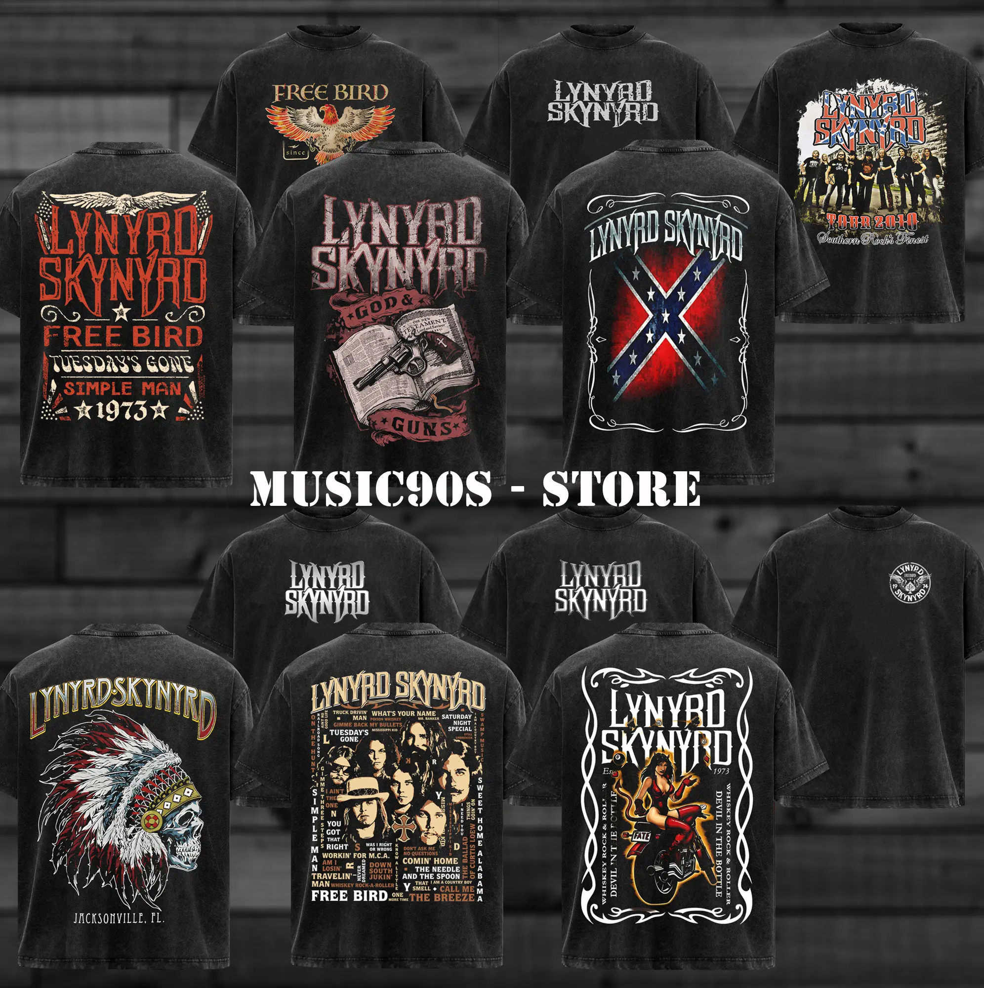 Lynard skinnard band tee - TikTok Shop
