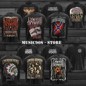 [Collection] Retro Lynyrd Skynyrd Band T-shirt , Lynyrd Skynyrd T-shirt , Southern Rock Band Shirt, Retro Music Tee, Rock Music Lover Shirt, Vintage Band Shirts Casual Fabric Fit Top , Top Men's and Women's Clothing