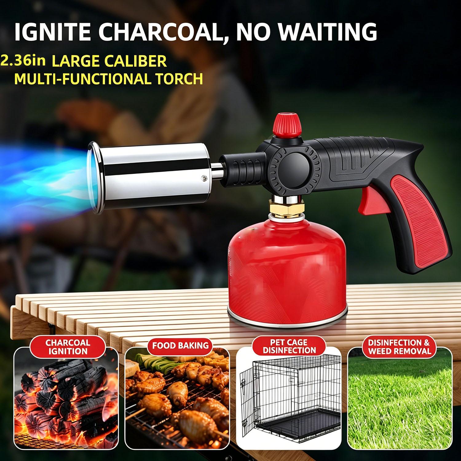 Grill Torch Charcoal Torch Propane connection interface Lighter Campfire Starter Sous Vide Kitchen torch Grill & Cooking Propane Torch