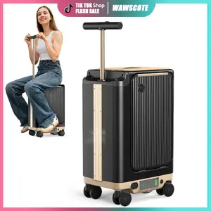 【Ride-Ready Travel】Airline-Approved Smart Rideable Electric Carry-On Luggage (22") - Aerospace-Grade Aluminum, 38L Capacity, Removable 95.7Wh Battery Dealsforyou