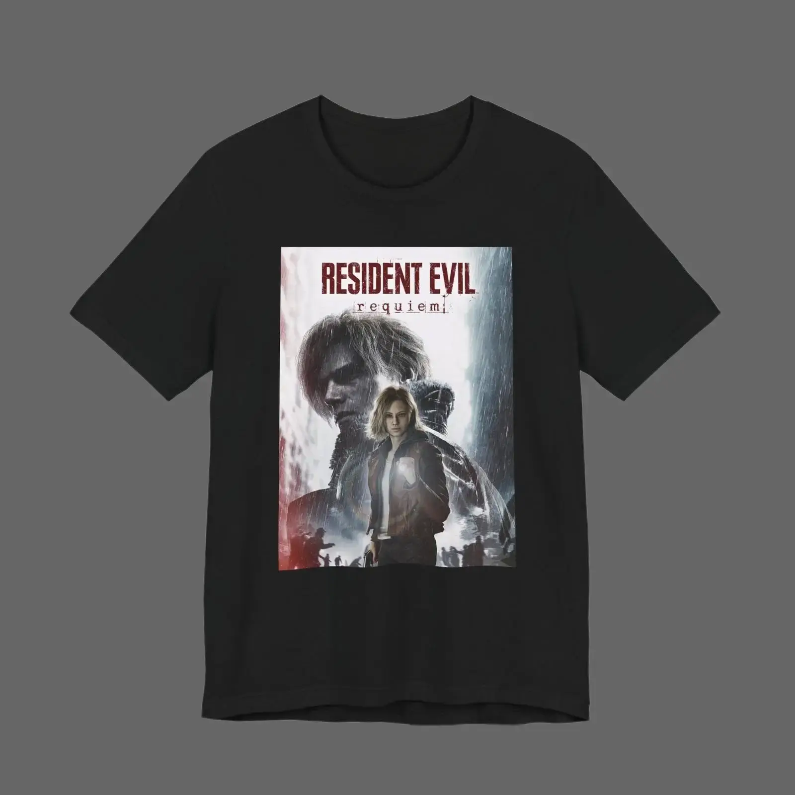 Resident Evil Requiem Graphic T-Shirt – RE Requiem New Release Video Game & Movie Design, Horror Game Fan Shirt, Survival Gaming Streetwear, Unisex Gift Tee