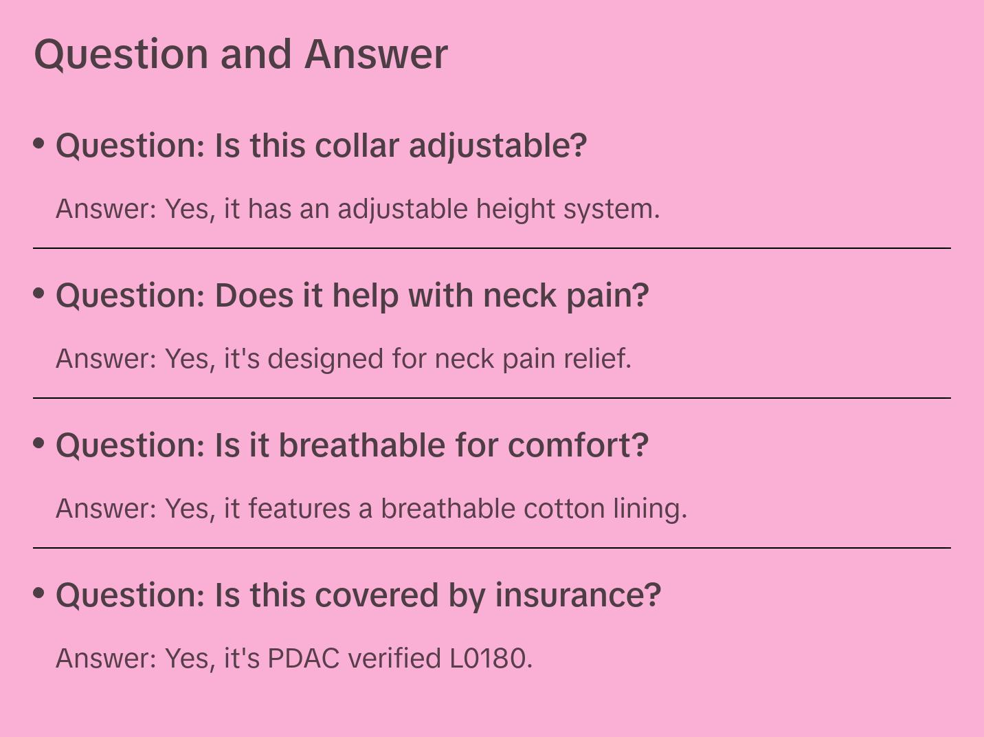 Aspen Vista MultiPost Adjustable Cervical Collar L0180 Healthcare Tool