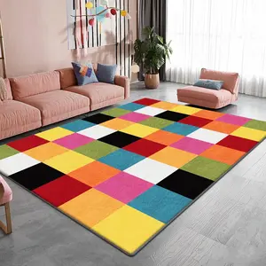 Soft and comfortable printed carpet, home decorative carpet, large living room carpet, sofa cushion, entrance mat, coffee table mat, bedroom carpet, bedside rug, suitable for various scenarios such as shopping malls, cafes