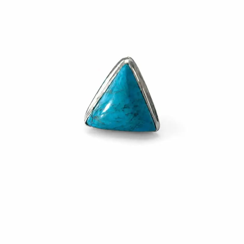 Turquoise  Triangle Statement Ring