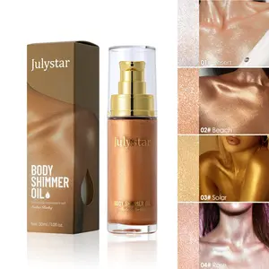 30ML Body Glitter Oil, Waterproof Long-Lasting Moisturizer, Face & Body, Light, Nourishing Formula, Fashion Bottle Design, Carnival Makeup, Shimmering Body Glitter