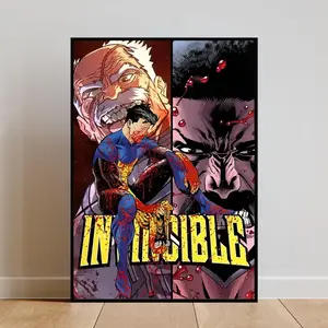 [NoFrame] Invincible Unframed Poster Canvas Premium Quality for Wall Décor in Bedroom, Office, or Gaming Room
