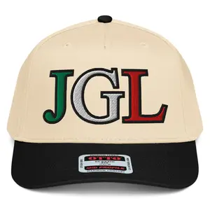 RIVEMUG NX1 JGL Tri Color 2 Tone Hat Embroidered Mid Crown Curved Bill Snapback Cap for Men And Women