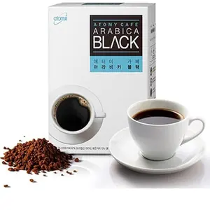 Atomy Cafe Negro Atomy Arabica Black Coffee - Smooth Aromatic Taste with Fruity Floral & Spicy Notes - Lower Caffeine for Milder Experience - Versatile Beverage & Cosmetic Ingredient - Digestive Health Support