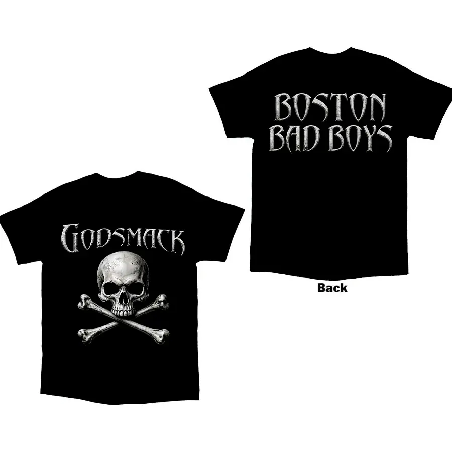 Godsmack 2026 Tour Heavy Rock Graphic T-Shirt, Distressed Fashion Sports Top