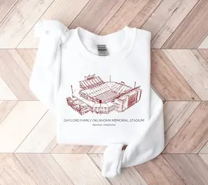 Oklahoma Football Sweatshirt - Stadium Vintage University Crewneck - OU Inspired Sooners - OK Game Day - College Football Tailgate Boomer Sooner