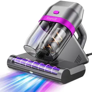 Bed Vacuum Cleaner, 14KPa Bed Vacuum with UV-C Light,131°F Heat,36000 Pulses/MinTapping,Ultrasonic Mite Removal,for Mattress, Sofa, Couch,Crib,Bedding (Corded, 500 W)
