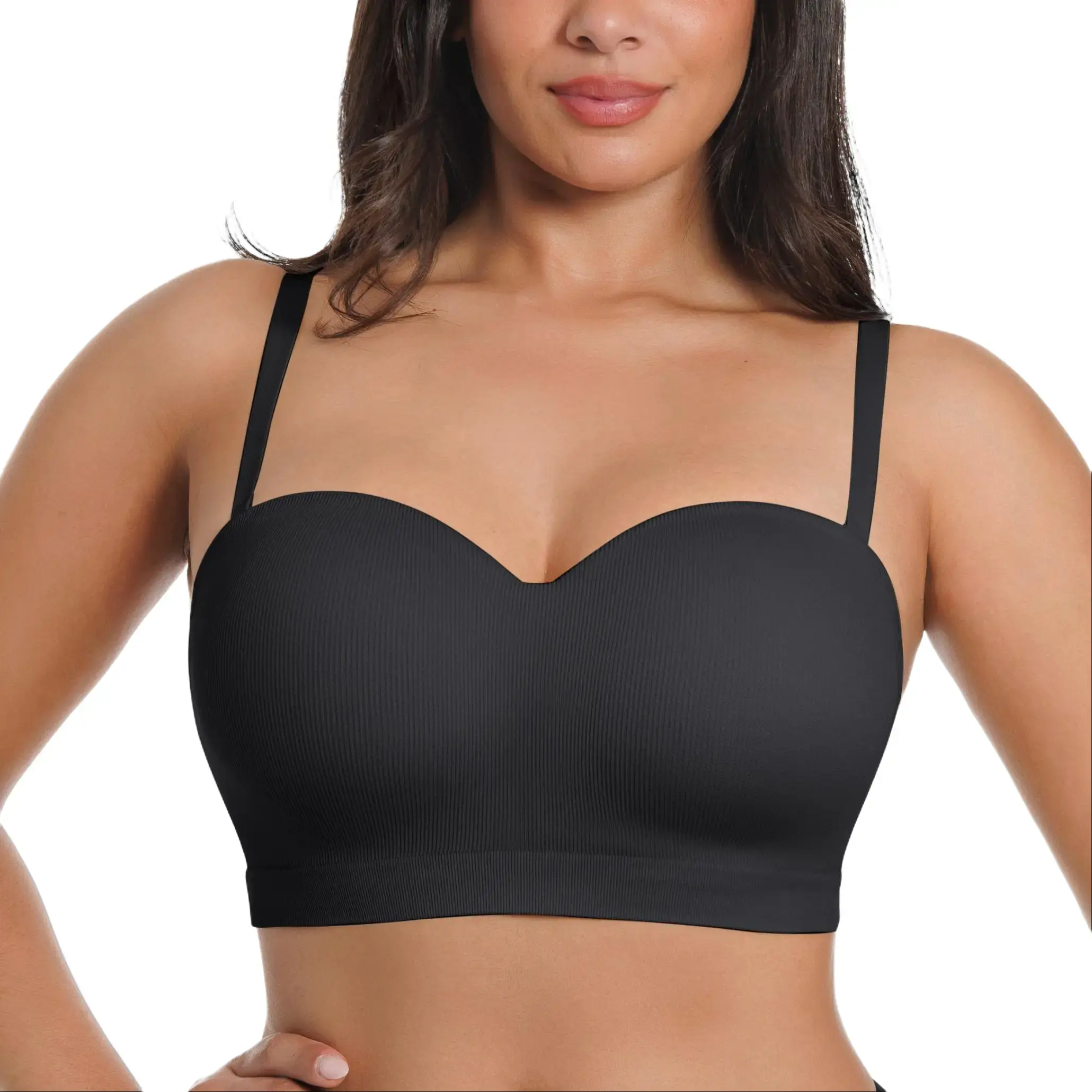 SHAPELLX Bare Essentials AirSlim VersaFit Seamless Strapless Non-slip Wire-free Versatile Back Smoothing Bra  Sales