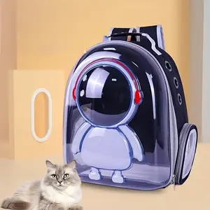 Capsule Shape Cat Carrier Backpack - Ventilated, Breathable, Comfortable, Portable, Side-Opening Design for Small Cats, Ideal for Outdoor Travel
