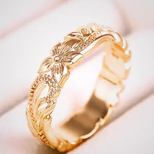 Floral Ring for Women – Elegant Flower Jewelry for Engagement, Party & Mother’s Day Gift