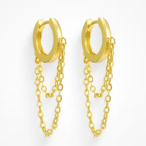 EVRY JEWELS Gold or Silver Plated Women's Hypoallergenic Fortune Earrings